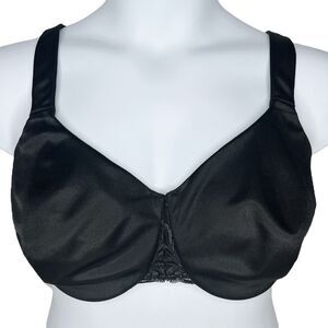 Soma Sensuous Sides 3 Inch Minimizer Bra sz 42DD * Black Side Slimming Soft